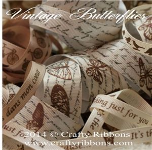 Vintage Butterflies Ribbon - WANT IT ALL